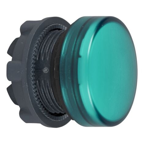 Schneider Electric ZB5AV03 Ba9S Ampul İçin Yeşil Pilot Işığı Başlığı Ø22 Düz Lens