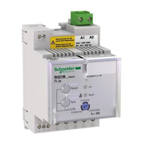 Schneider Electric 56163 Toprak Kaçağı Rölesi Rh21M - 300 Ma - 0,06 Sn - 240 V
