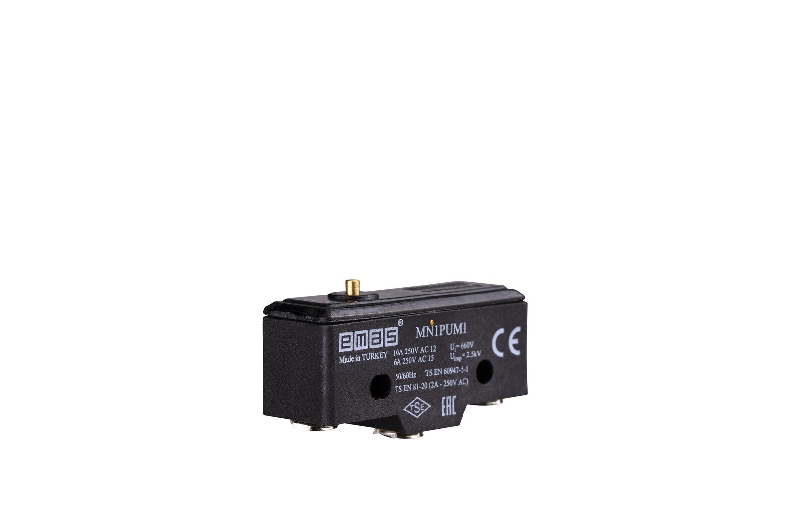 Emas MN1PUM1 Metal İnce Pimli 1CO MN1 Serisi Plastik Mini Switch
