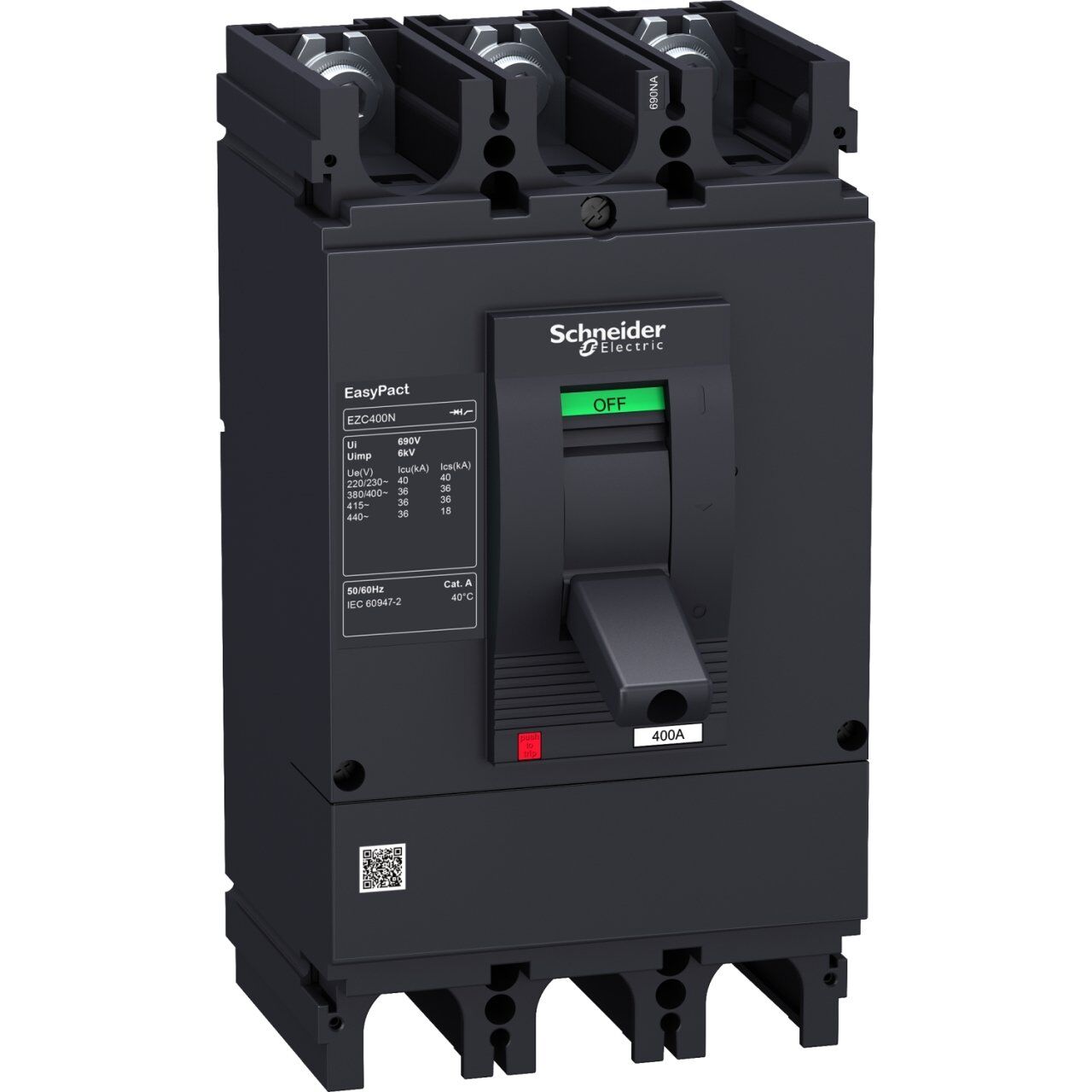Schneider Electric EZC630H3600N EZC Devre Kesici 3P 50 kA 220/240V 600A MCCB