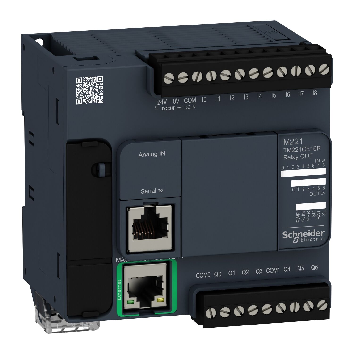 Schneider Electric TM221CE16R Kontrolör M221-16 Gç Rölesi Ethernet