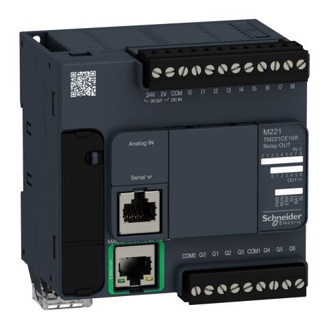 Schneider Electric TM221CE16R Kontrolör M221-16 Gç Rölesi Ethernet
