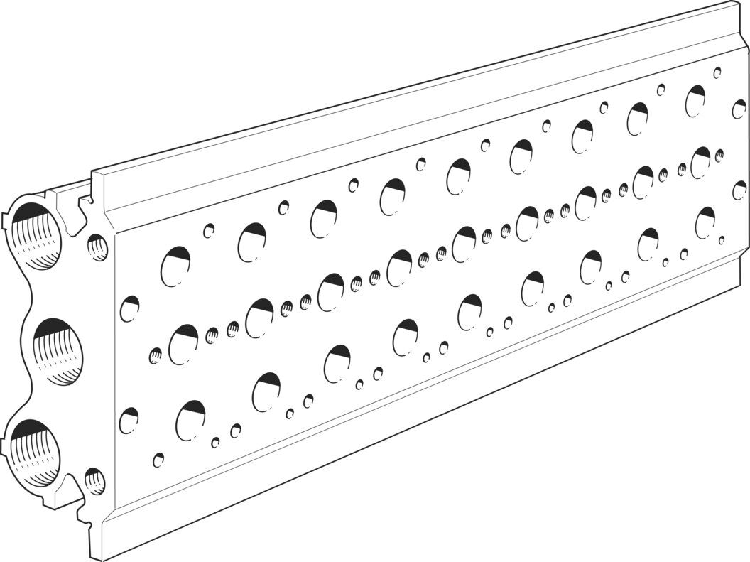 Festo 15868 PRS-1/4-9-B Manifold blok