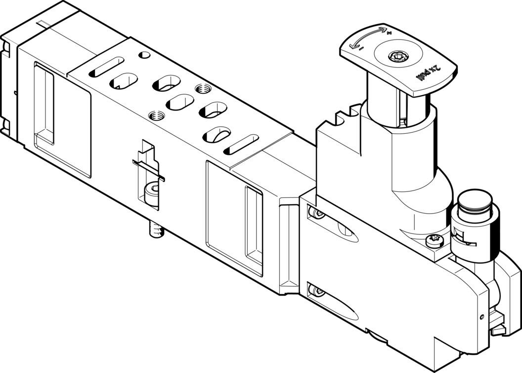 Festo 543525 VABF-S3-1-R1C2-C-6 Regülatör plakası