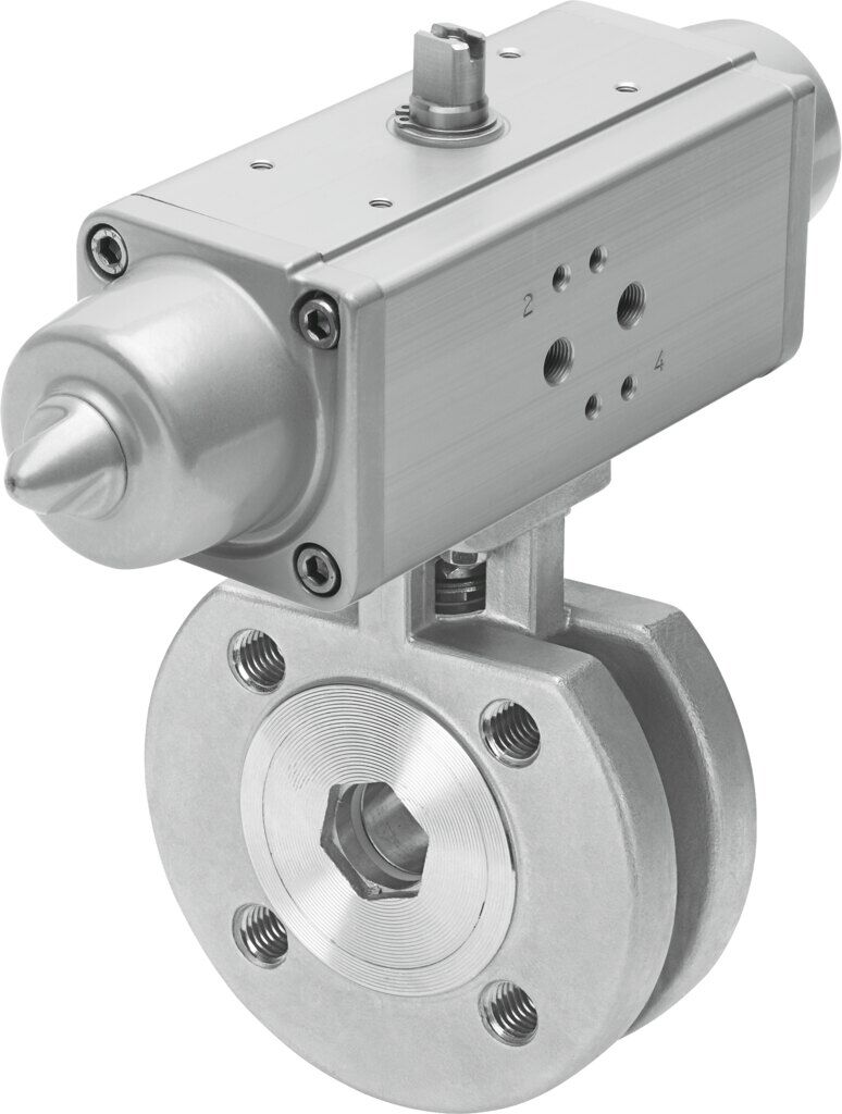 Festo 1915402 VZBC-20-FF-40-22-F0304-V4V4T-PS30-R-90-4 Pnömatik aktuatörlü küresel vana
