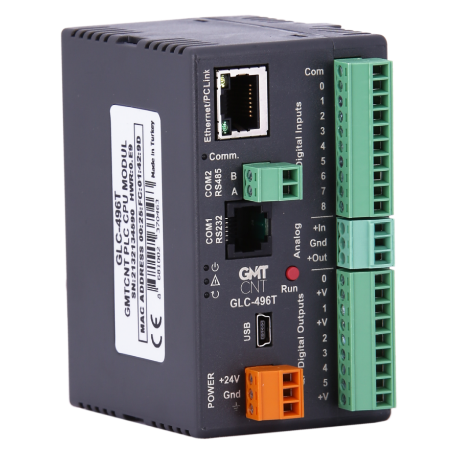 GMTCNT GLC-496T 9 Giriş 6 Çıkış PNP 24VDC CPU PLC