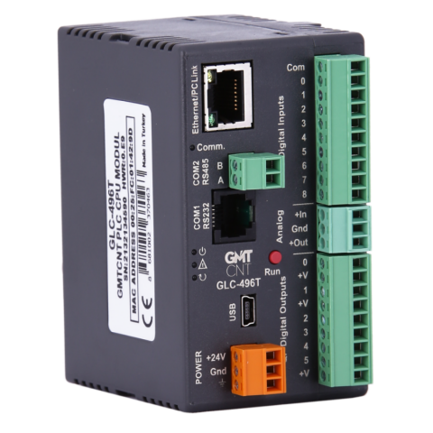 GMTCNT GLC-496T 9 Giriş 6 Çıkış PNP 24VDC CPU PLC