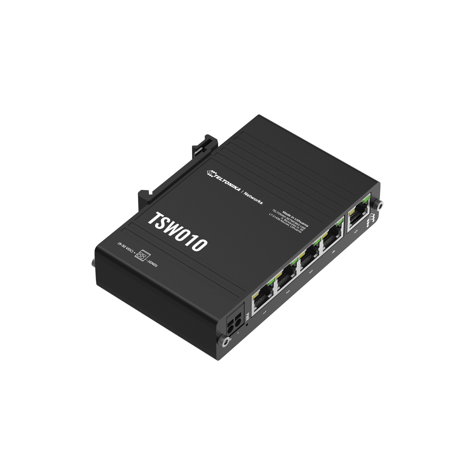 Teltonika TSW010 DIN Raya Montaj Ethernet Switch 5x100 Mbps