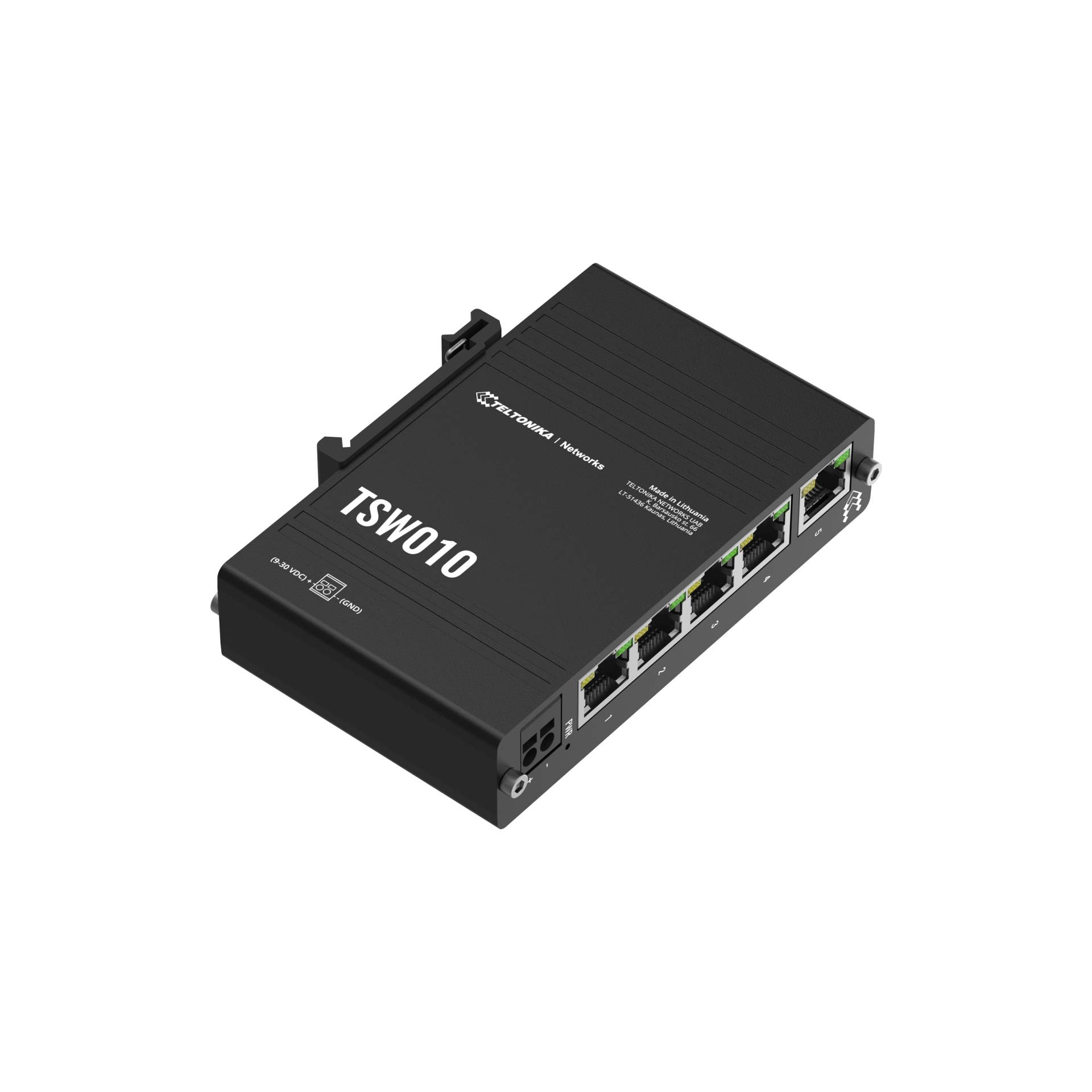 Teltonika TSW010 DIN Raya Montaj Ethernet Switch 5x100 Mbps