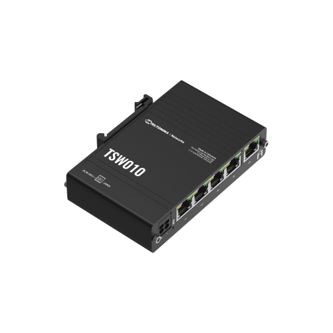 Teltonika TSW010 DIN Raya Montaj Ethernet Switch 5x100 Mbps