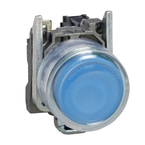 Schneider Electric XB4BP61 Mavi Çıkık Buton Ø22 Yaylı Dönüş 1Na İşaretsiz