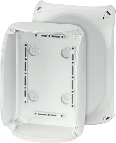 Hensel KF 1000 H 180x130x77    Harici Ortam Buatı; IP66/67-IP69, IK09, PC-GFS, H/S F, FR, UV, Düz Kenarlı, RAL 7035 (Gri)