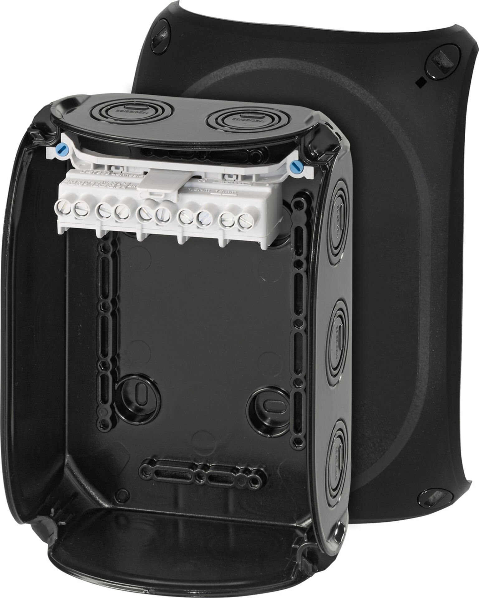 Hensel KF 1006 B 180x130x77    Harici Ortam Buatı; IP66/67-IP69, IK09, PC-GFS, H/S F, FR, UV, Kırmalı Tip (Rakor Gerektirir), RAL 9011 (Siyah), 5 Kutuplu /6x1.5…2x10mm²/ Cu