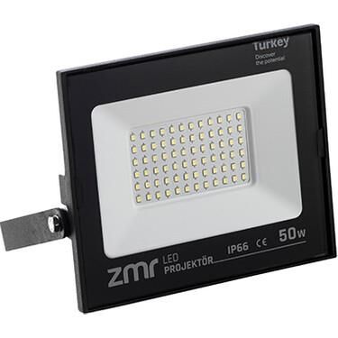 Zmr 50W Si̇yah Kasa Slim Led Projektör