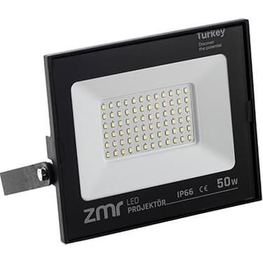 Zmr 50W Si̇yah Kasa Slim Led Projektör