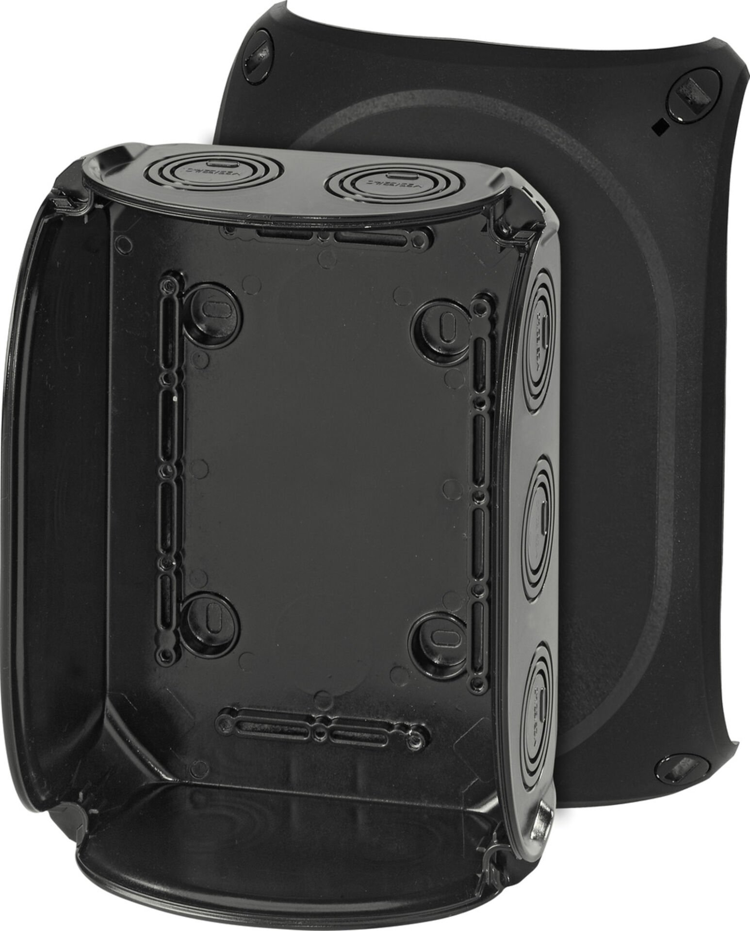 Hensel KF 1600 B 210x155x92    Harici Ortam Buatı; IP66/67-IP69, IK09, PC-GFS, H/S F, FR, UV, Kırmalı Tip (Rakor Gerektirir), RAL 9011 (Siyah)