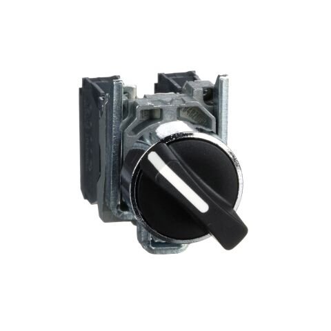 Schneider Electric XB4BD25 Siyah Mandal Buton Ø22 2 Konumlu Sabit 1Na+1Nk
