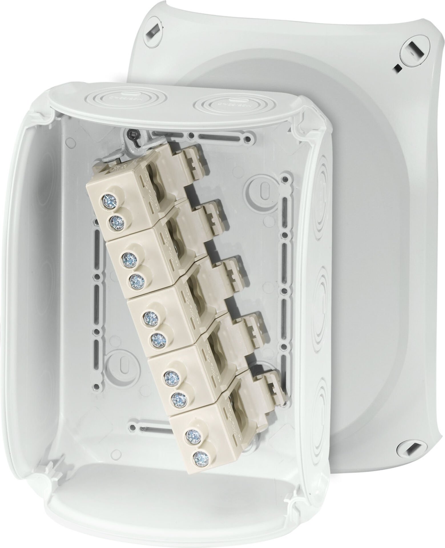 Hensel KF 1616 G 210x155x92   Harici Ortam Buatı; IP66/67-IP69, IK09, PC-GFS, H/S F, FR, UV, Kırmalı Tip (Rakor Gerektirir), RAL 7035 (Gri), 5 Kutuplu / 6x6mm²…2x35mm² / Cu