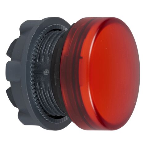 Schneider Electric ZB5AV04 Ba9S Ampul İçin Kırmızı Pilot Işığı Başlığı Ø22 Düz Lens