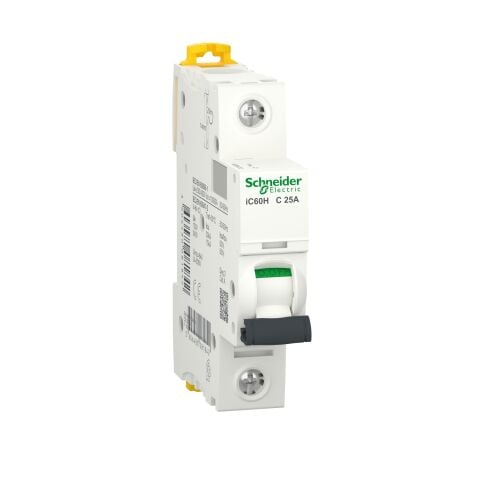 Schneider Electric A9F84125 İc60H - Minyatür Devre Kesici - 1P - 25A - C Eğrisi