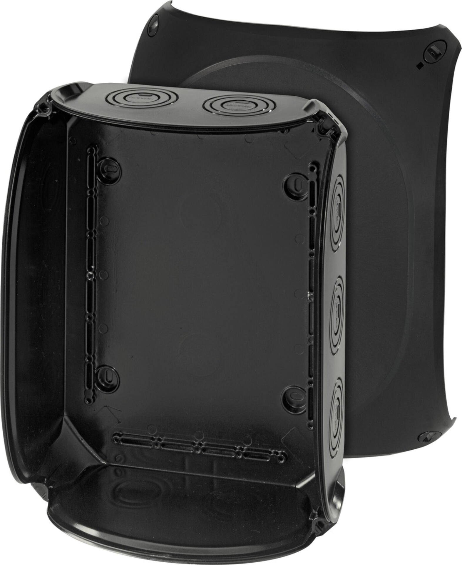 Hensel KF 3500 B 295x225x122    Harici Ortam Buatı; IP66/67-IP69, IK09, PC-GFS, H/S F, FR, UV, Kırmalı Tip (Rakor Gerektirir), RAL 9011 (Siyah)