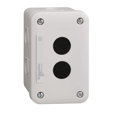 Schneider Electric XALE2 Boş Kontrol İstasyonu Xal-E - Açık Gri - 2 Kesim - Ip54 - Xb7 Ø 22 Mm İçin