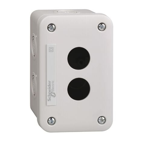 Schneider Electric XALE2 Boş Kontrol İstasyonu Xal-E - Açık Gri - 2 Kesim - Ip54 - Xb7 Ø 22 Mm İçin