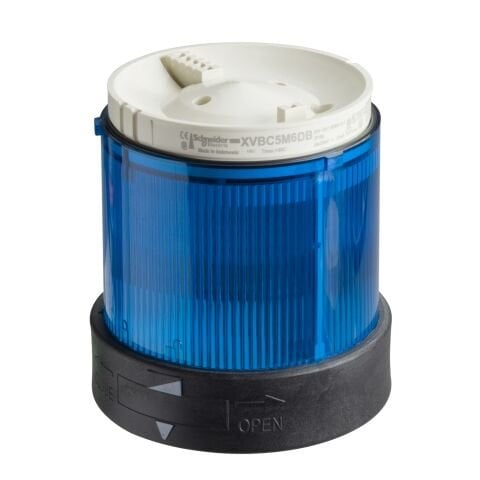 Schneider Electric XVBC36 Işıklı Kolon - 250V 10W Sabit Mavi