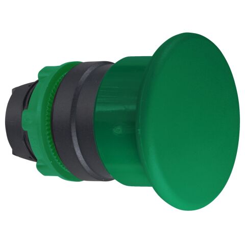 Schneider Electric ZB5AC3 Yeşil Ø40 Mantar Basmalı Düğme Başlığı Ø22 Yaylı Dönüş