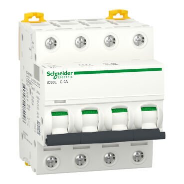 Schneider Electric A9F94402 İc60L - Minyatür Devre Kesici - 4P - 2A - C Eğrisi