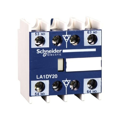 Schneider Electric LA1DY20 Tesys D - Yardımcı Kontak Bloğu - 2 Na - Vida Kelepçesi Terminalleri