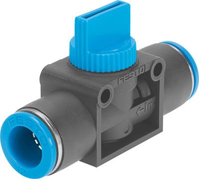 Festo 153477 He-3-Qs-10 Shut-Off Valve