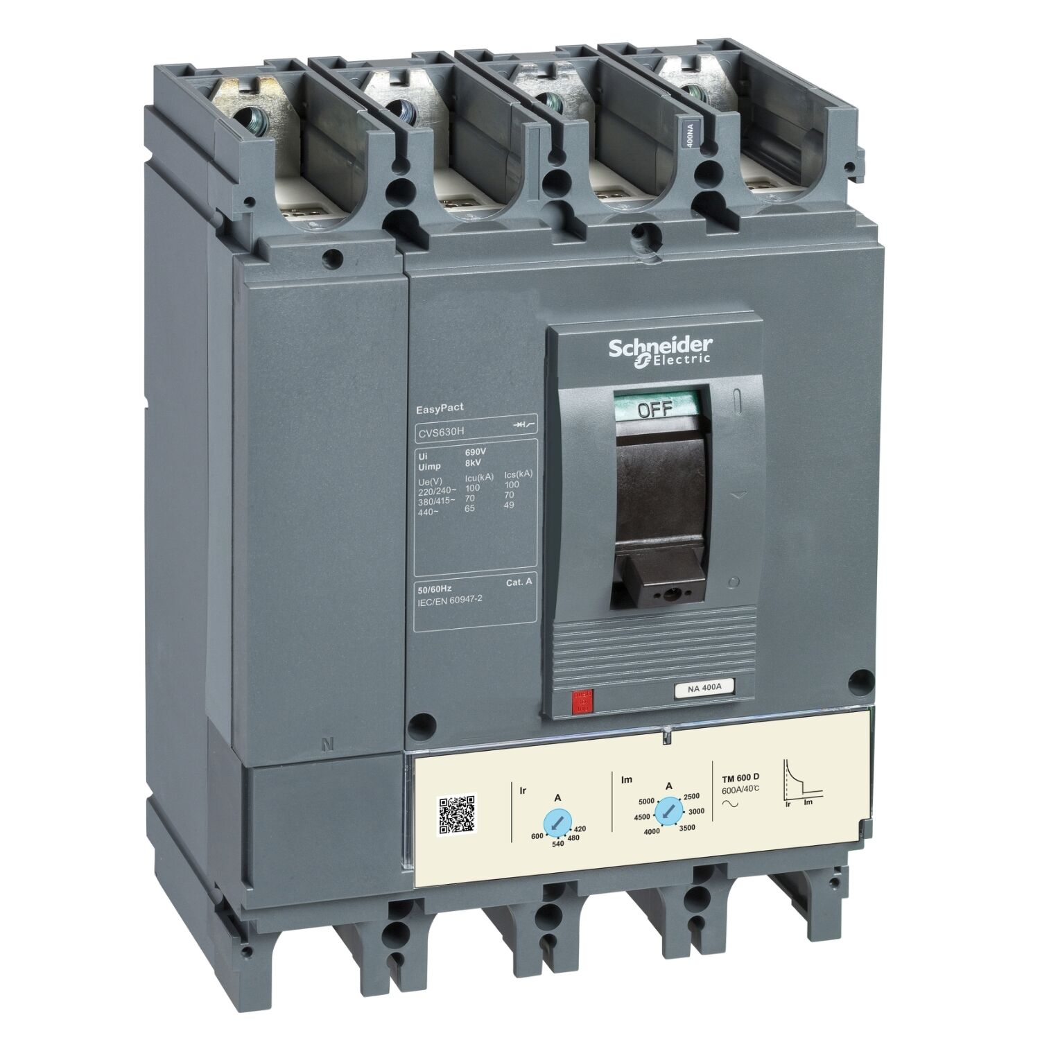 Schneider Electric LV540309 Cvs400F Tm400D 4P3D Devre Kesici