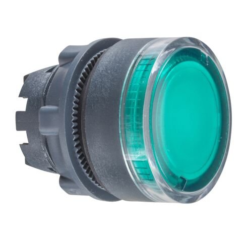 Schneider Electric ZB5AW333 Entegre Led İçin Yeşil Sıva Altı Işıklı Basmalı Düğme Başlığı Ø22 Yaylı Dönüş