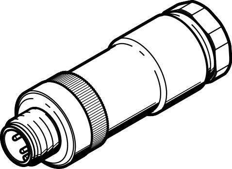 Festo 570956 NECU-S-M12G4-D-IS Soket