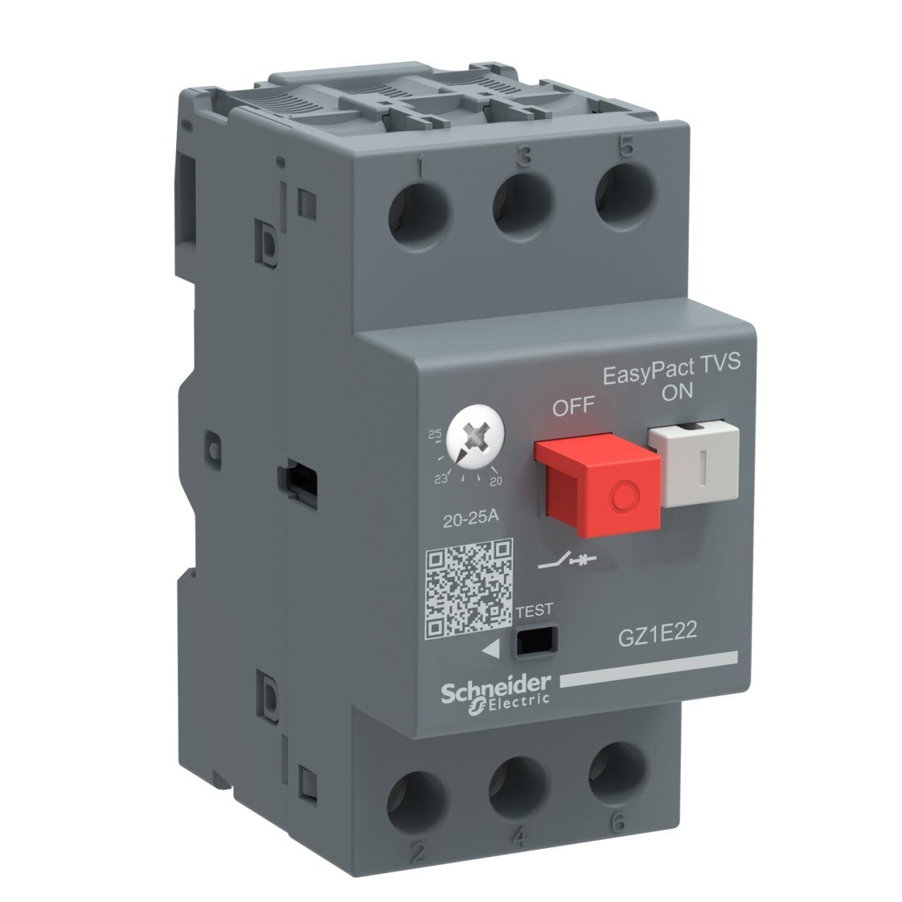 Schneider Electric GZ1E07 EasyPact TVS Motor Koruma Şalteri Termik Manyetik 1.6-2.5A