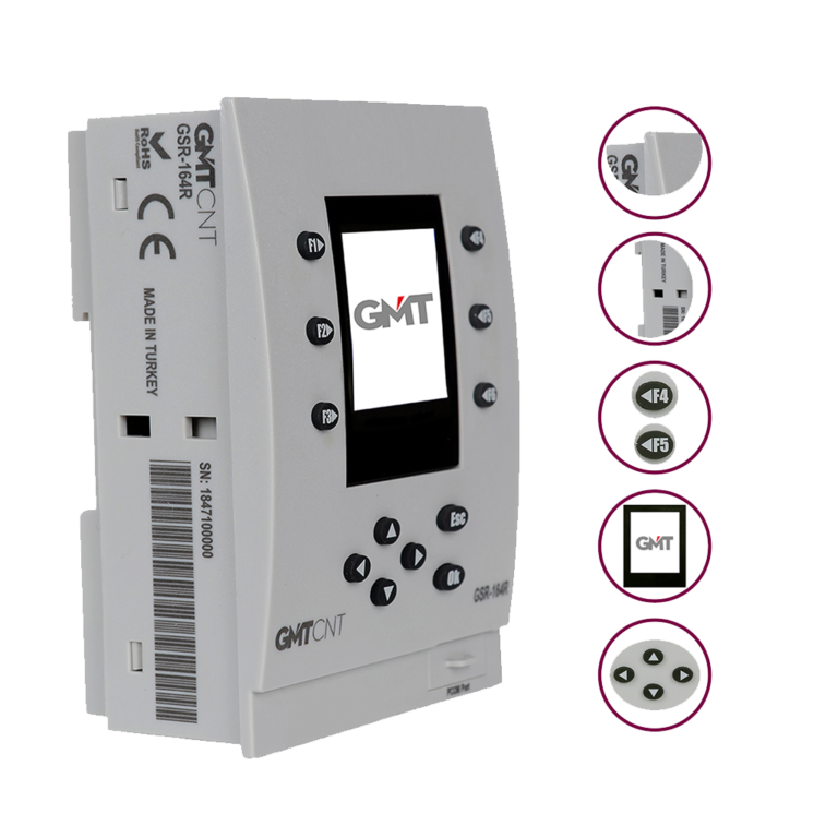 Gmt Gsr-164R 6 Giriş 4 Röle Çıkış 24Vdc Mini Plc