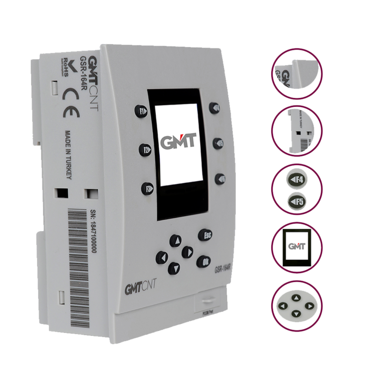 Gmt Gsr-164R 6 Giriş 4 Röle Çıkış 24Vdc Mini Plc
