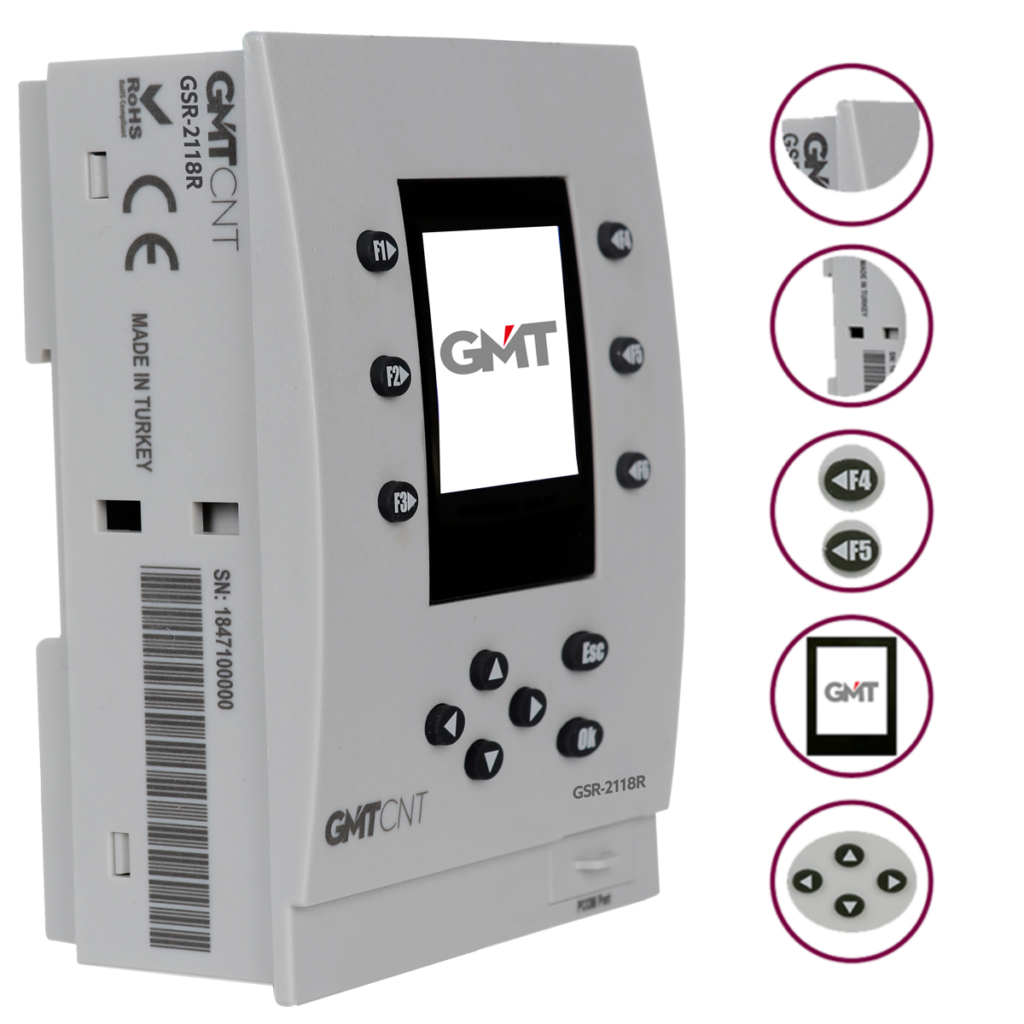 Gmt Gsr-2118R 11 Giriş 8 Röle Çıkış 24Vdc Mini Plc