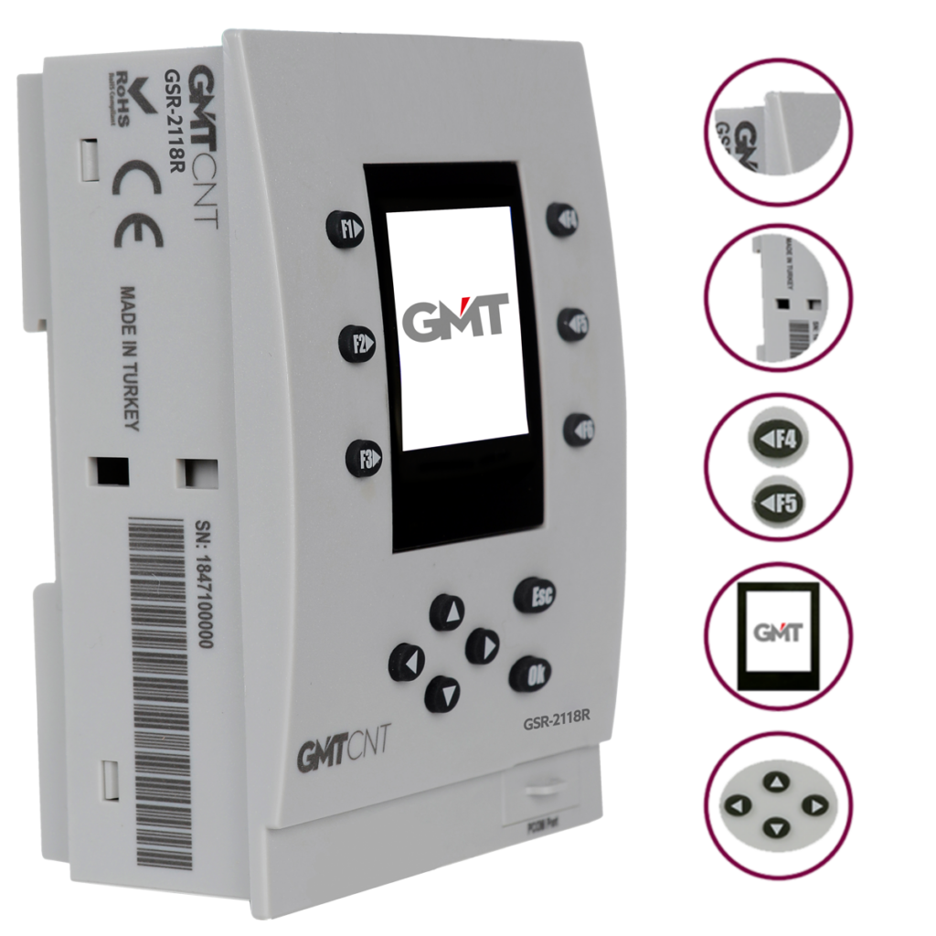 Gmt Gsr-2118R 11 Giriş 8 Röle Çıkış 24Vdc Mini Plc