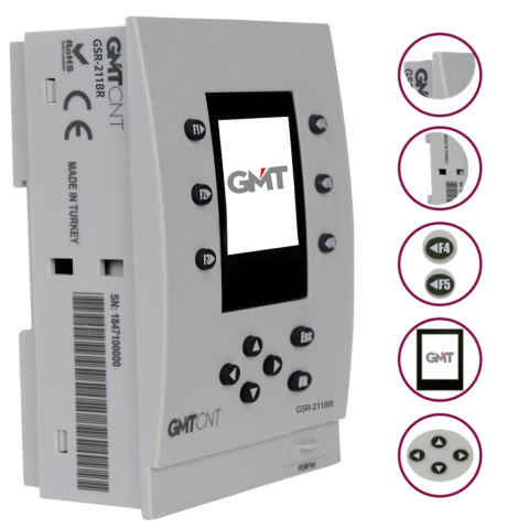 Gmt Gsr-2118R 11 Giriş 8 Röle Çıkış 24Vdc Mini Plc
