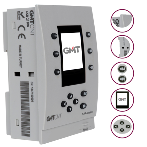Gmt Gsr-2118R 11 Giriş 8 Röle Çıkış 24Vdc Mini Plc