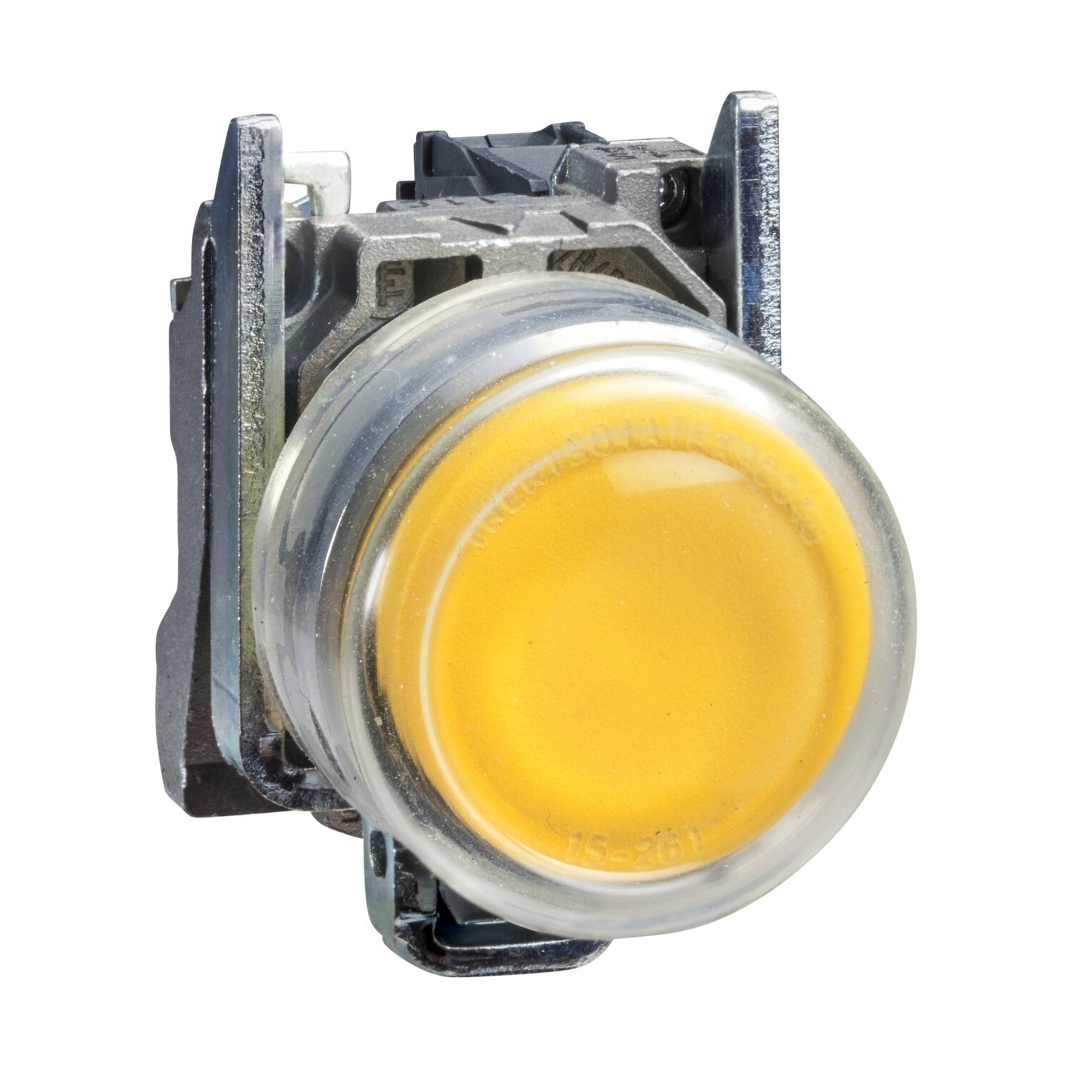 Schneider Electric XB4BP51 Sarı Çıkık Buton Ø22 Yaylı Dönüş 1Na İşaretsiz