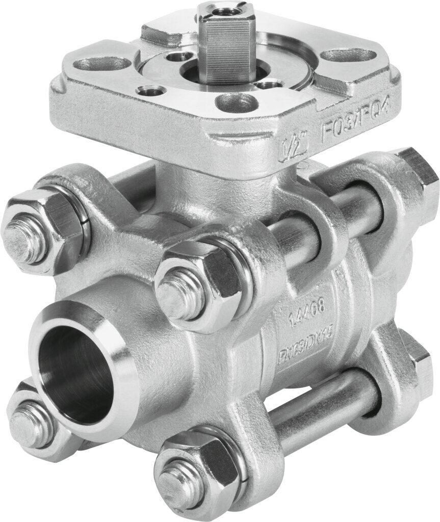 Festo 1686656 VZBA-1/4''-WW-63-T-22-F0304-V4V4T Küresel vana