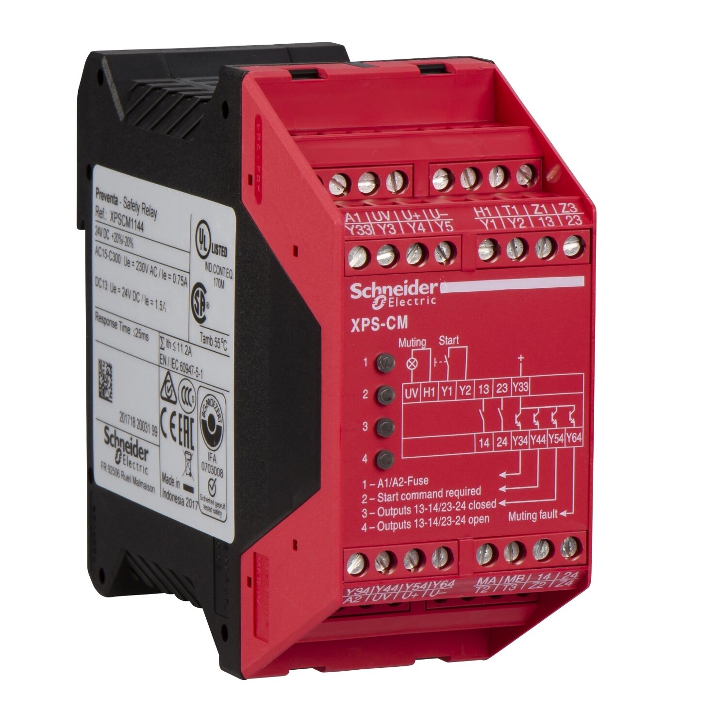 Schneider XPSCM1144 Modül Xps-Cm - Tekli Işın Fotoelektrik Sensörleri - 24 V Dc
