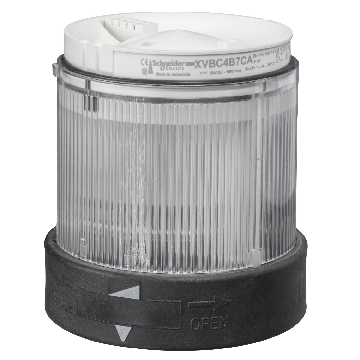 Schneider Electric XVBC4B7 Işıklı Kolon - 48Vdc 10W Flaşör Renksiz