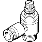 Festo 564842 Grla-10-32-Unf-Qb-1/4-U One-Way Flow Control Valve