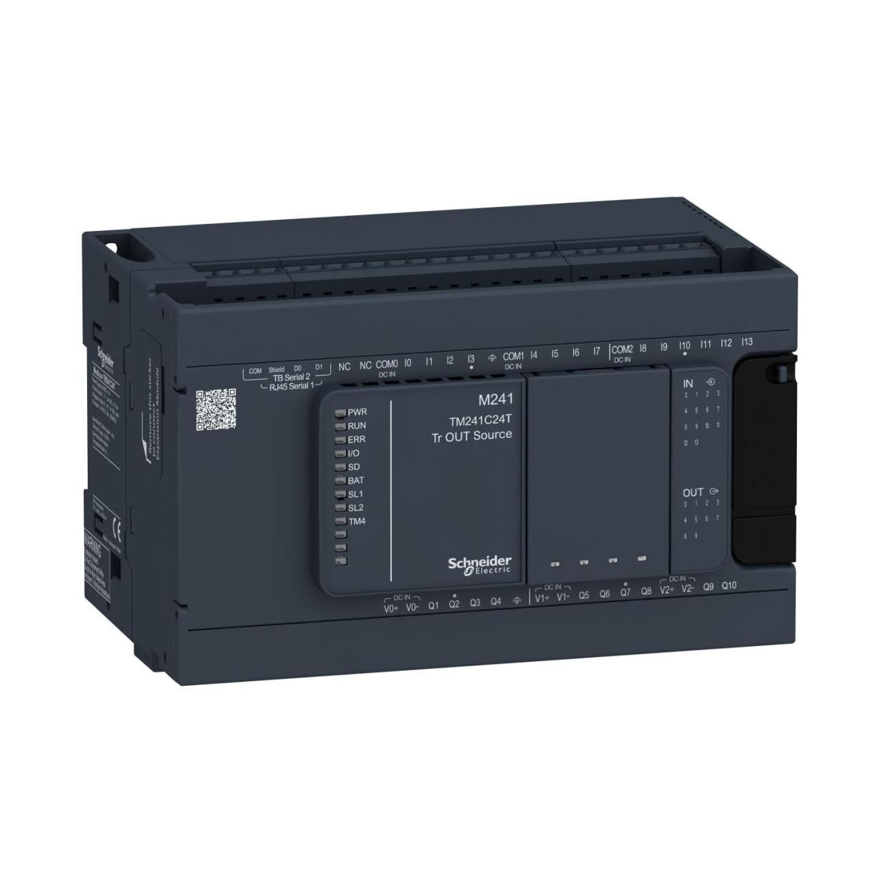 Schneider Electric TM241C24T M241 Kontrolör 24 Gç Transistör Pnp