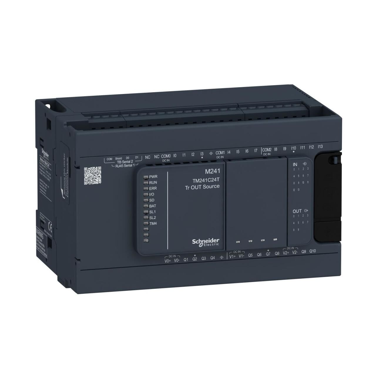Schneider Electric TM241C24T M241 Kontrolör 24 Gç Transistör Pnp