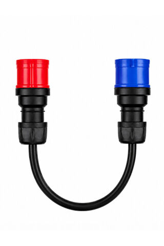 Mete Enerji 410411V-S107V-S045 3x32A CEE Fiş + 5x32A CEE Priz Formlu Dönüştürücü Adaptör
(Kablo: 3 x 6 mm² TTR / 30 cm)